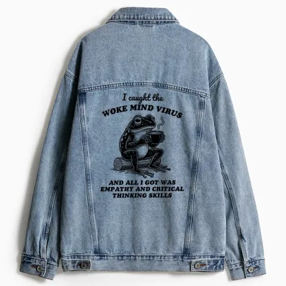 Tokyo-Tiger Awakened Thinking Virus Frog Jean Jacket
