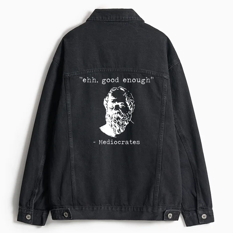 Tokyo-Tiger Mediocrates Meme Jean Jacket