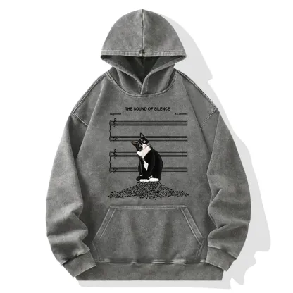 Tokyo-Tiger The Sound Of Silence Washed Hoodie