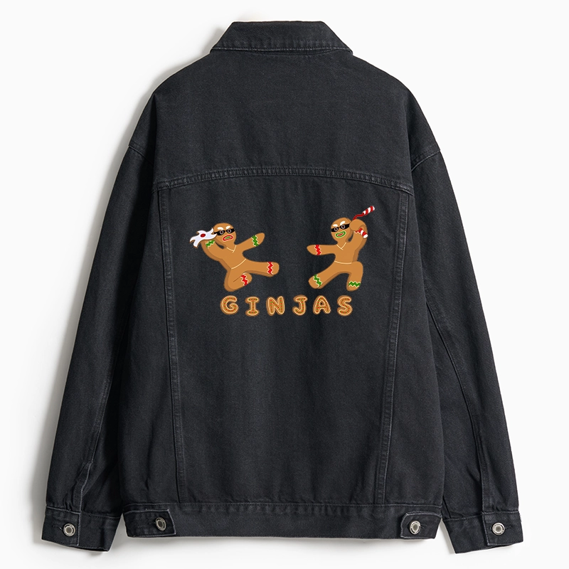 Tokyo-Tiger Gingerbread Ninja Jean Jacket