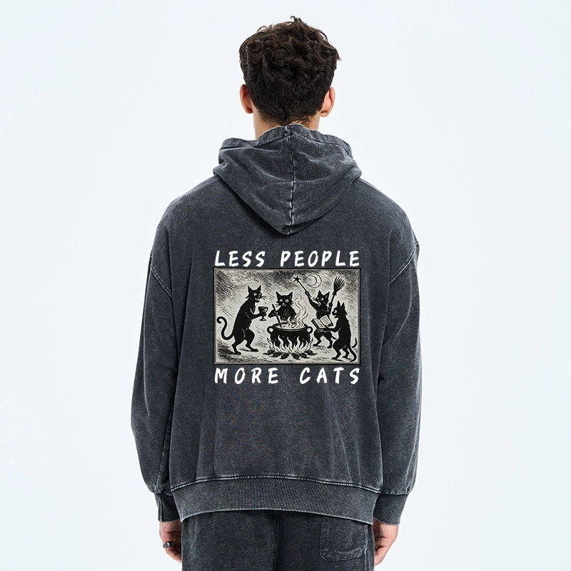 Tokyo-Tiger Cat Sacrifice Ceremony Washed Zip Hoodie