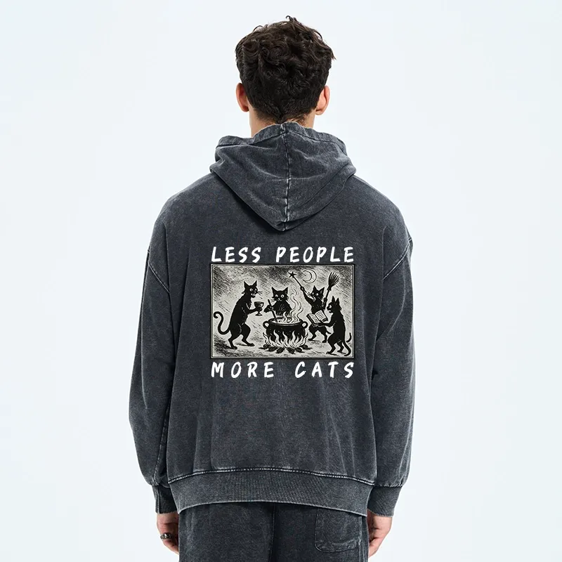 Tokyo-Tiger Cat Sacrifice Ceremony Washed Zip Hoodie