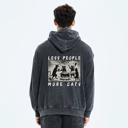 Tokyo-Tiger Cat Sacrifice Ceremony Washed Zip Hoodie