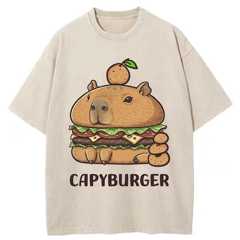 Tokyo-Tiger Capyburger Washed T-Shirt