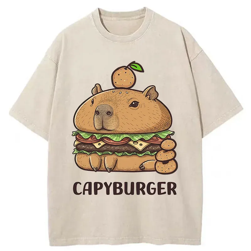 Tokyo-Tiger Capyburger Washed T-Shirt Sale