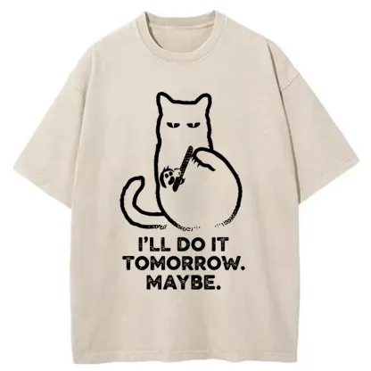 Tokyo-Tiger Do It Tomorrow Washed T-Shirt