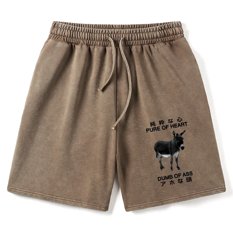 Tokyo-Tiger Pure Of Heart Dumb Of Ass Washed Shorts