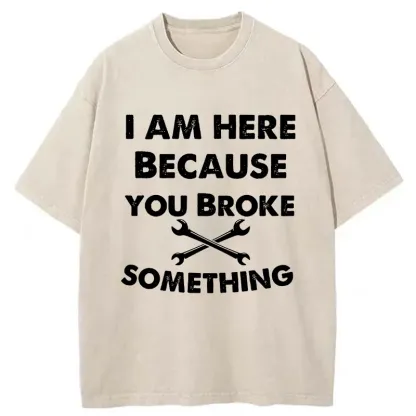 Tokyo-Tiger Mechanic Funny Washed T-Shirt