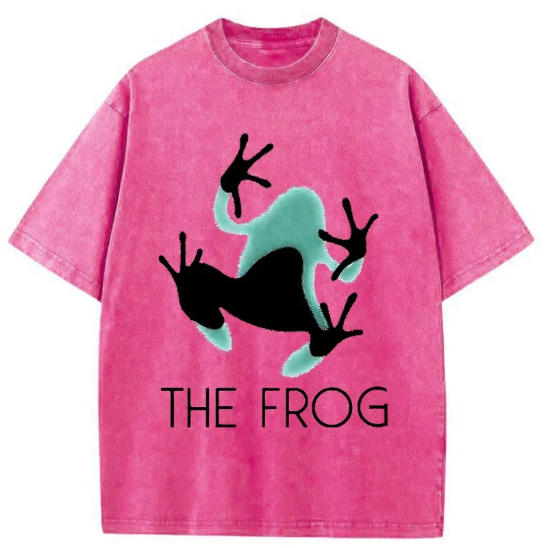 Tokyo-Tiger Frog Lying On Clothes Washed T-Shirt