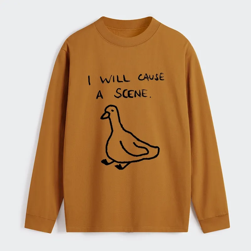 Tokyo-Tiger Stupid Goose Funny Japan Retro Classic Long Sleeve T-Shirt