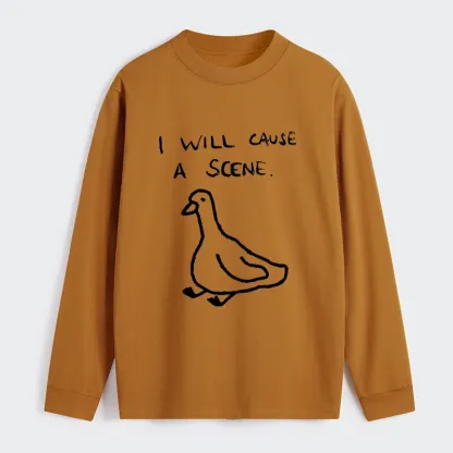 Tokyo-Tiger Stupid Goose Funny Japan Retro Classic Long Sleeve T-Shirt