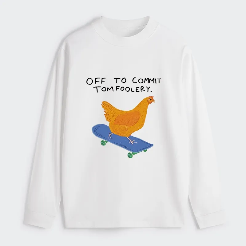 Tokyo-Tiger Chicken Was About To Do Something Bad Classic Long Sleeve T-Shirt