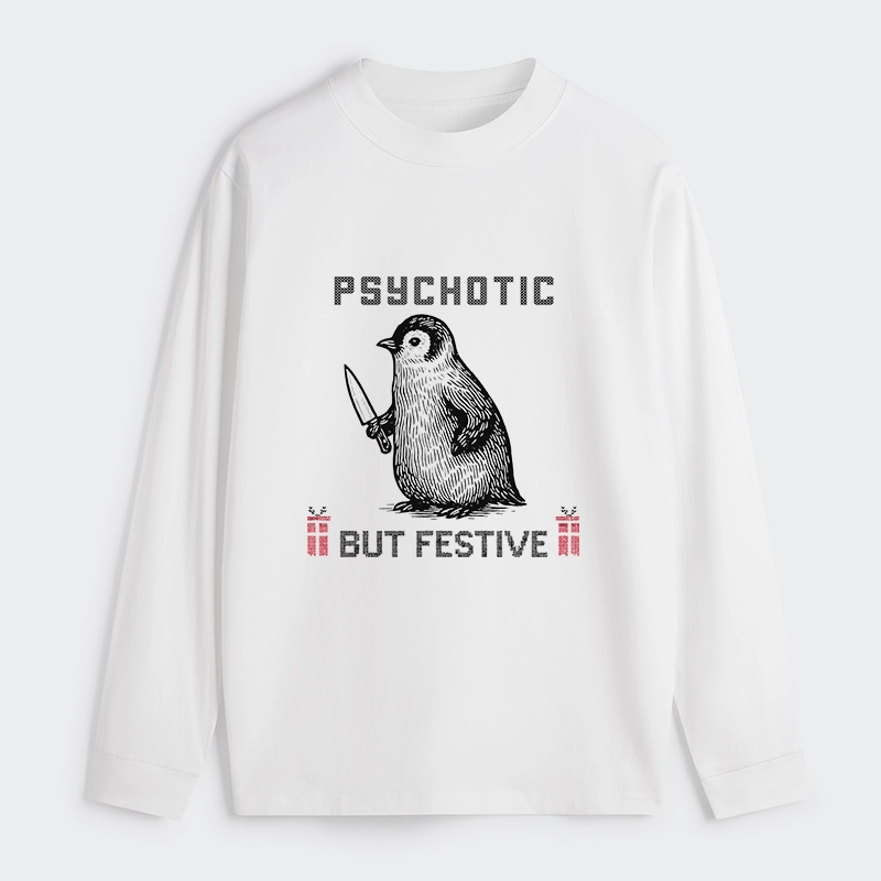 Tokyo-Tiger Overstimulated but Festive Christmas Classic Long Sleeve T-Shirt