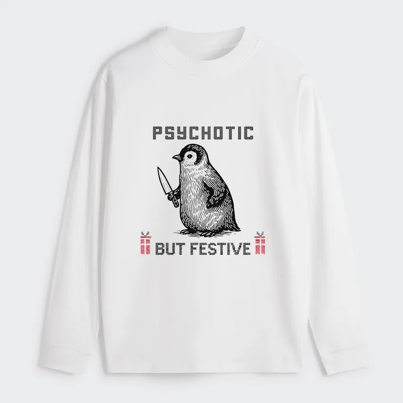 Tokyo-Tiger Overstimulated but Festive Christmas Classic Long Sleeve T-Shirt