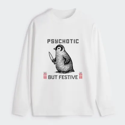 Tokyo-Tiger Overstimulated but Festive Christmas Classic Long Sleeve T-Shirt