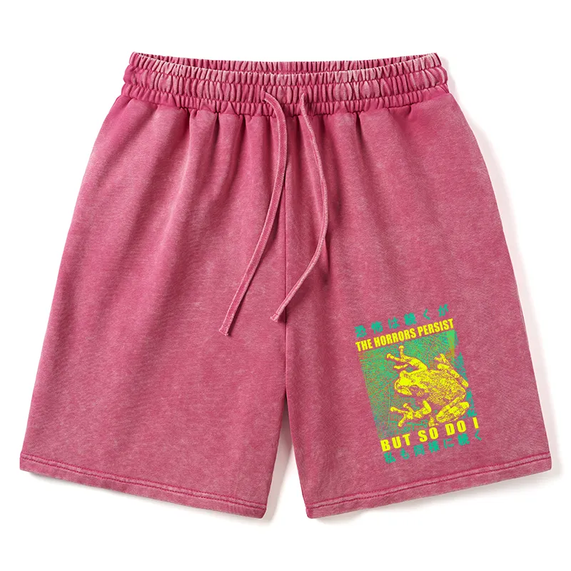 Tokyo-Tiger The Horrors Persist Frog Washed Shorts