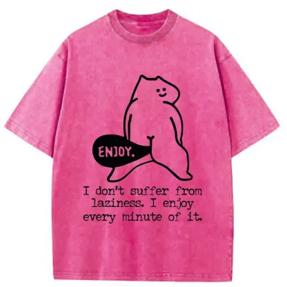 Tokyo-Tiger Enjoy Every Minute Washed T-Shirt