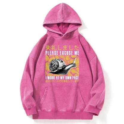 Tokyo-Tiger Snails That Work According To Their Own Rules Washed Hoodie