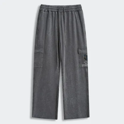 Tokyo-Tiger Raven's Question Washed Utility Sweatpants