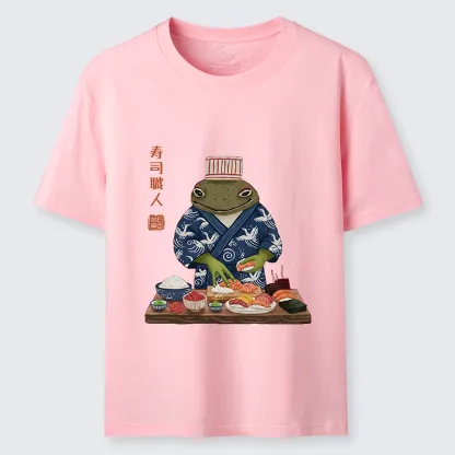 Tokyo-Tiger Frog Sushi Chef Classic T-Shirt