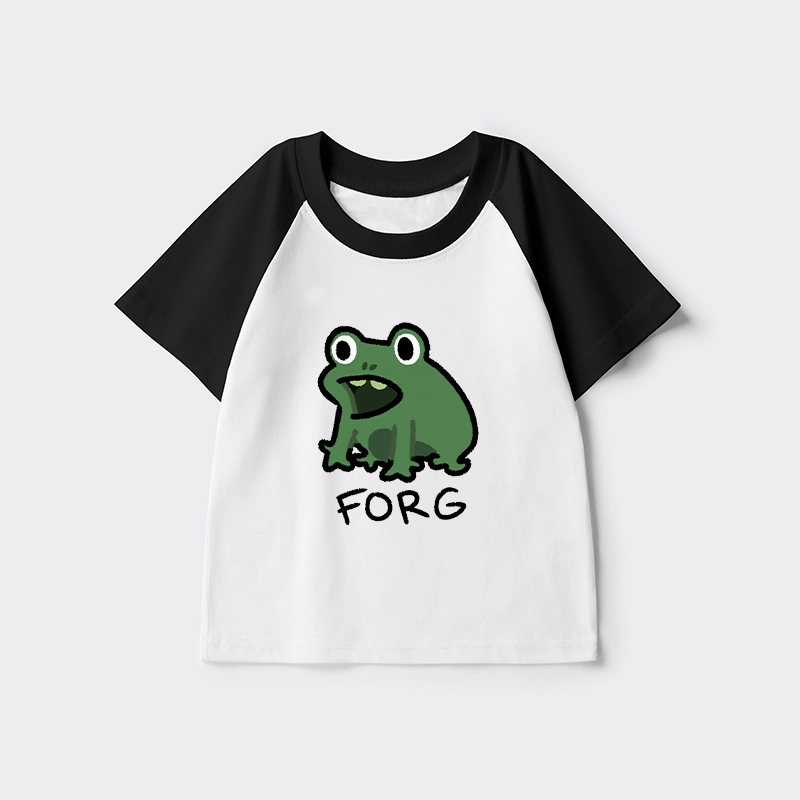 Tokyo-Tiger Funny Forg Japan Kids Raglan T-shirt