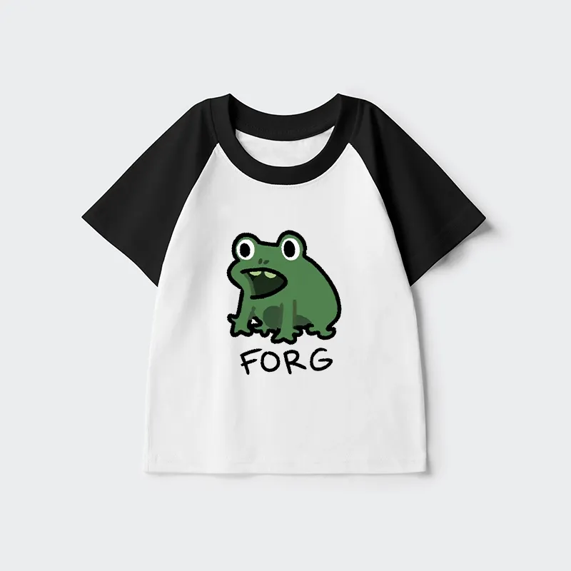 Tokyo-Tiger Funny Forg Japan Kids Raglan T-shirt