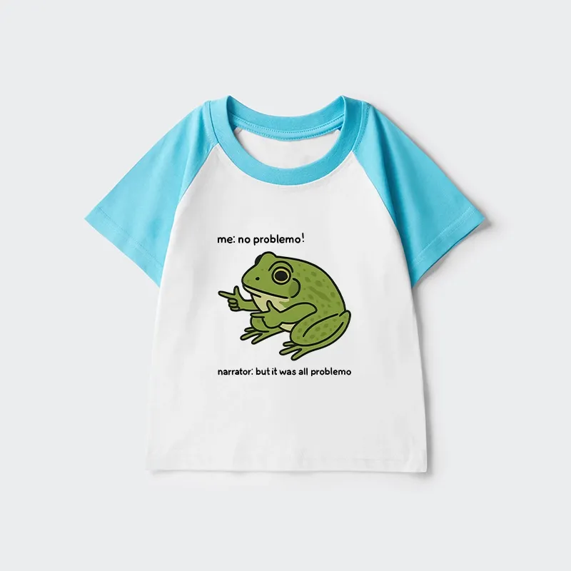 Tokyo-Tiger Stupid Frog Meme Kids Raglan T-shirt