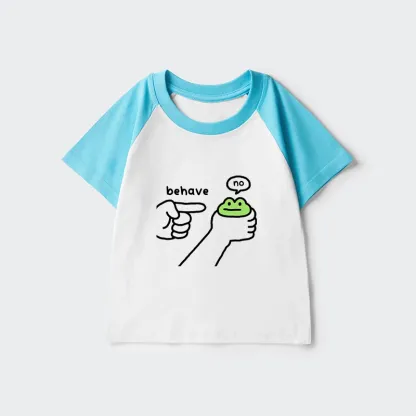 Tokyo-Tiger Dishonest Frog Kids Raglan T-shirt