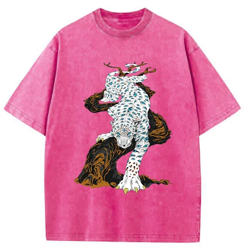 Tokyo-Tiger Many-eyed Tiger Monster Washed T-Shirt