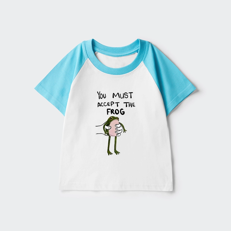 Tokyo-Tiger Accept This Frog Kids Raglan T-shirt