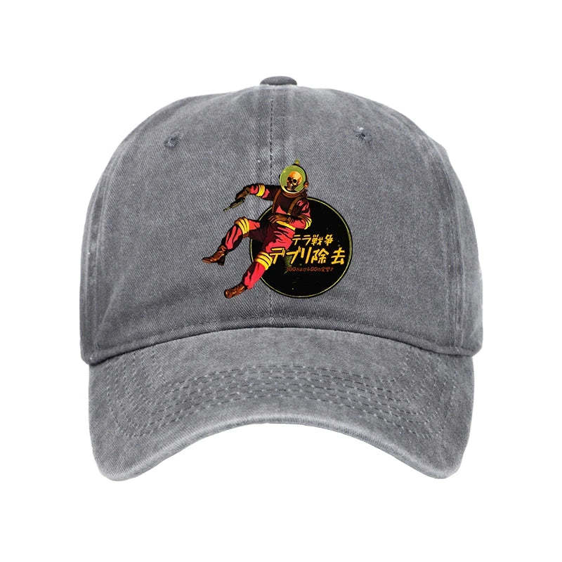 Tokyo-Tiger Skeleton Astronaut Washed Cap