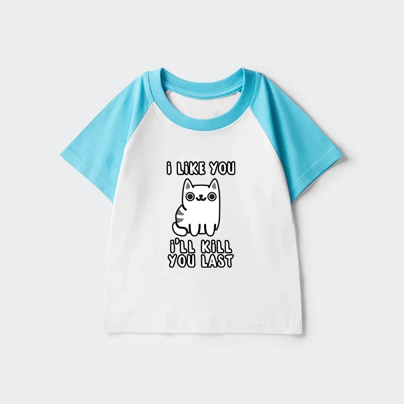 Tokyo-Tiger Cats And Humans Have A Love-hate Relationship Kids Raglan T-shirt