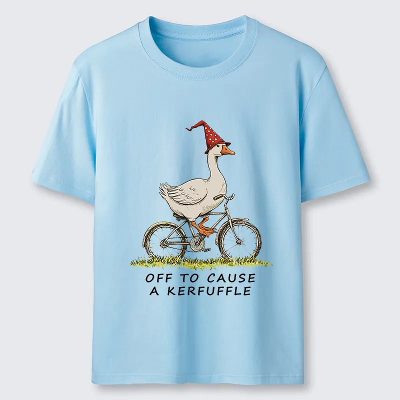 Tokyo-Tiger Stupid Goose Riding A Bicycle Classic T-Shirt
