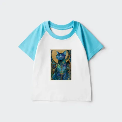 Tokyo-Tiger The Cat’s Plan To Rule Them All Kids Raglan T-shirt
