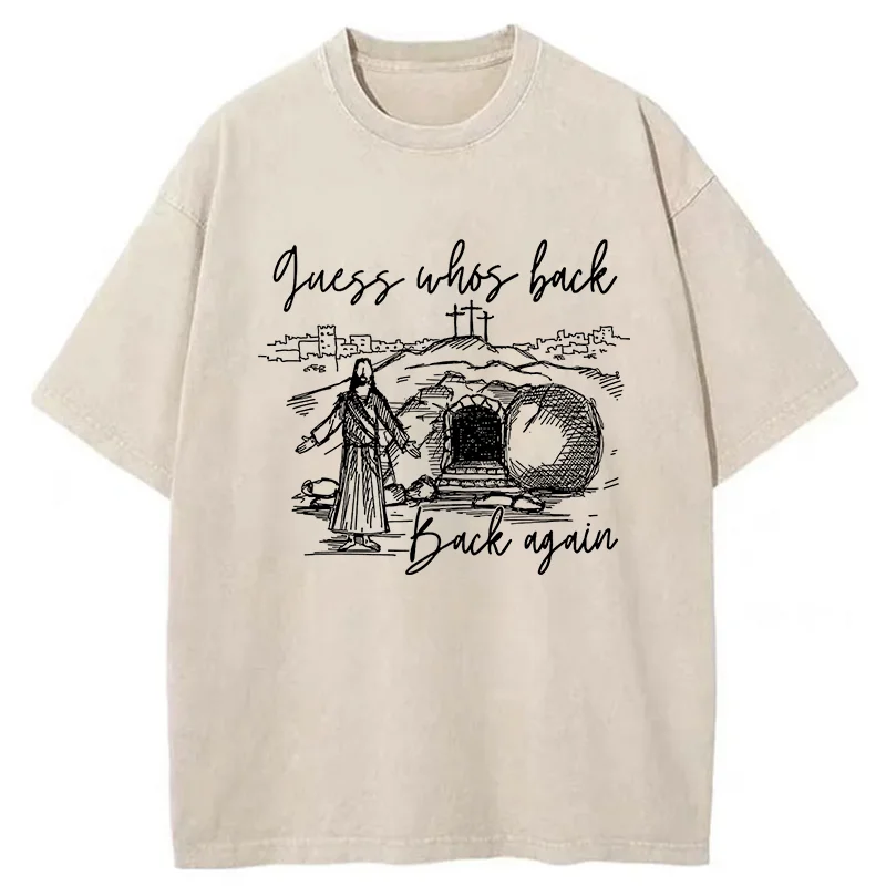 Tokyo-Tiger Funny Jesus Washed T-Shirt