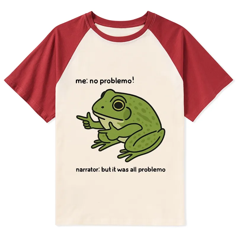 Tokyo-Tiger Stupid Frog Meme Raglan T-shirt