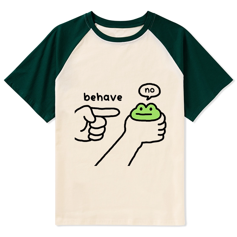 Tokyo-Tiger Dishonest Frog Raglan T-shirt