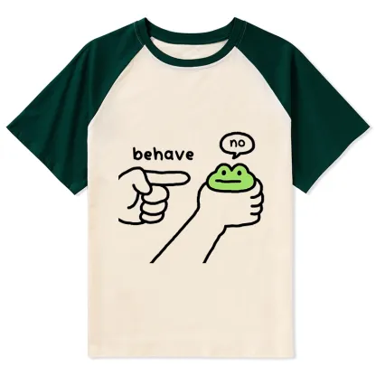 Tokyo-Tiger Dishonest Frog Raglan T-shirt