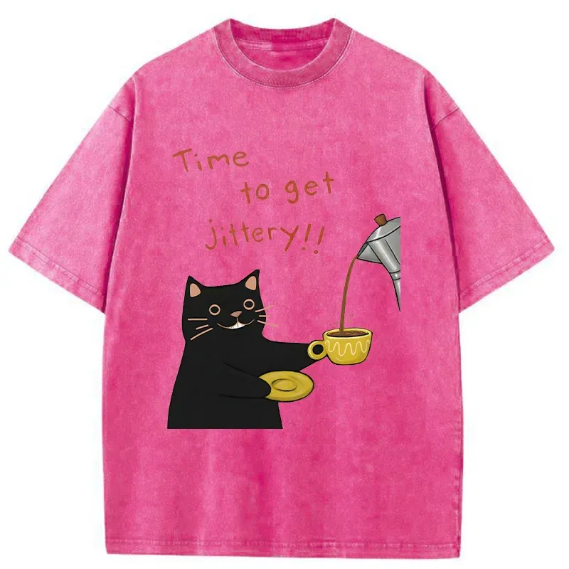 Tokyo-Tiger Time To Get Jittery Washed T-Shirt