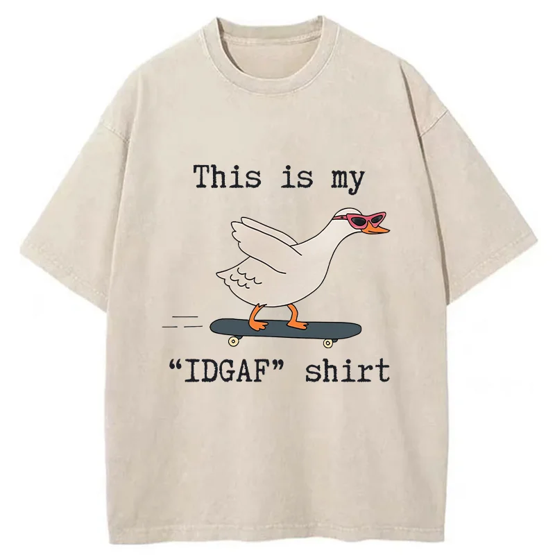 Tokyo-Tiger Goose Skateboard Washed T-Shirt