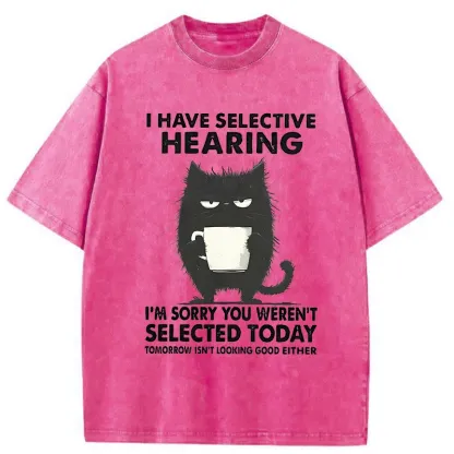 Tokyo-Tiger Selective Hearing Washed T-Shirt