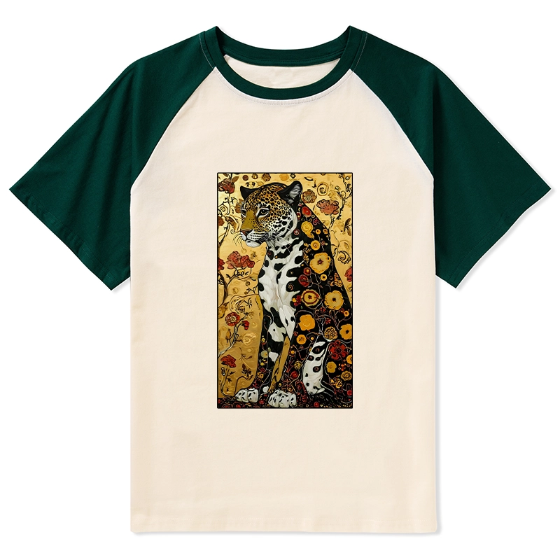 Tokyo-Tiger Magnificent Leopard Raglan T-shirt