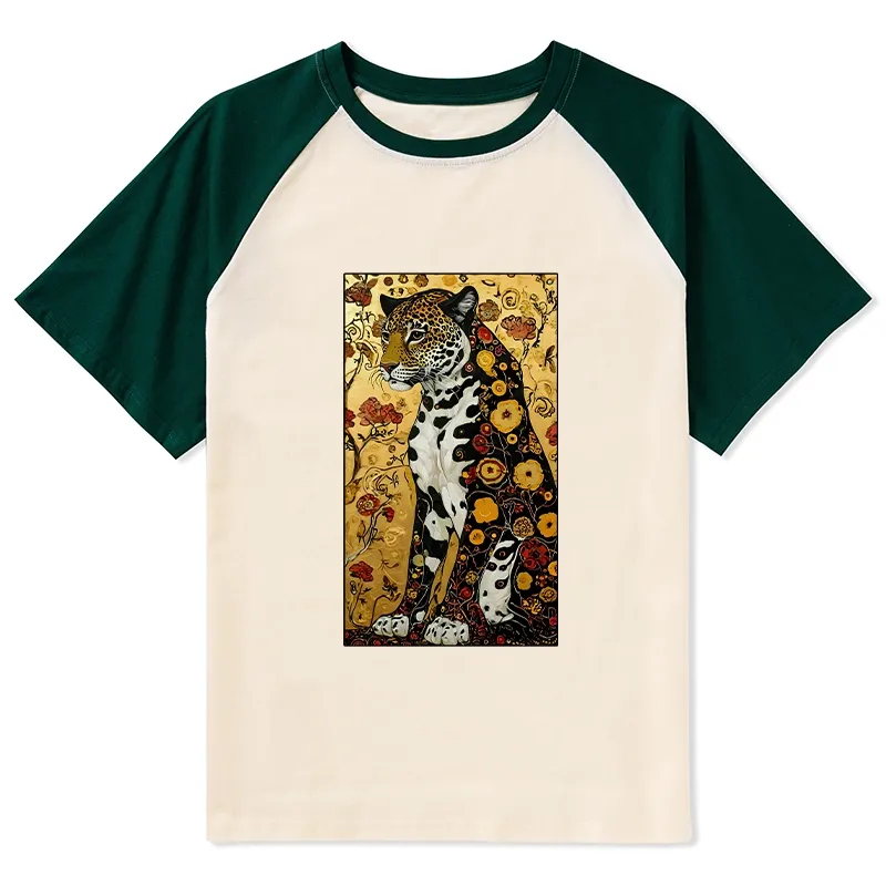 Tokyo-Tiger Magnificent Leopard Raglan T-shirt