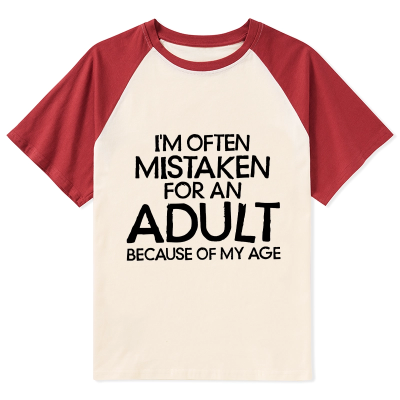 Tokyo-Tiger Old In Age But Young At Heart Raglan T-shirt