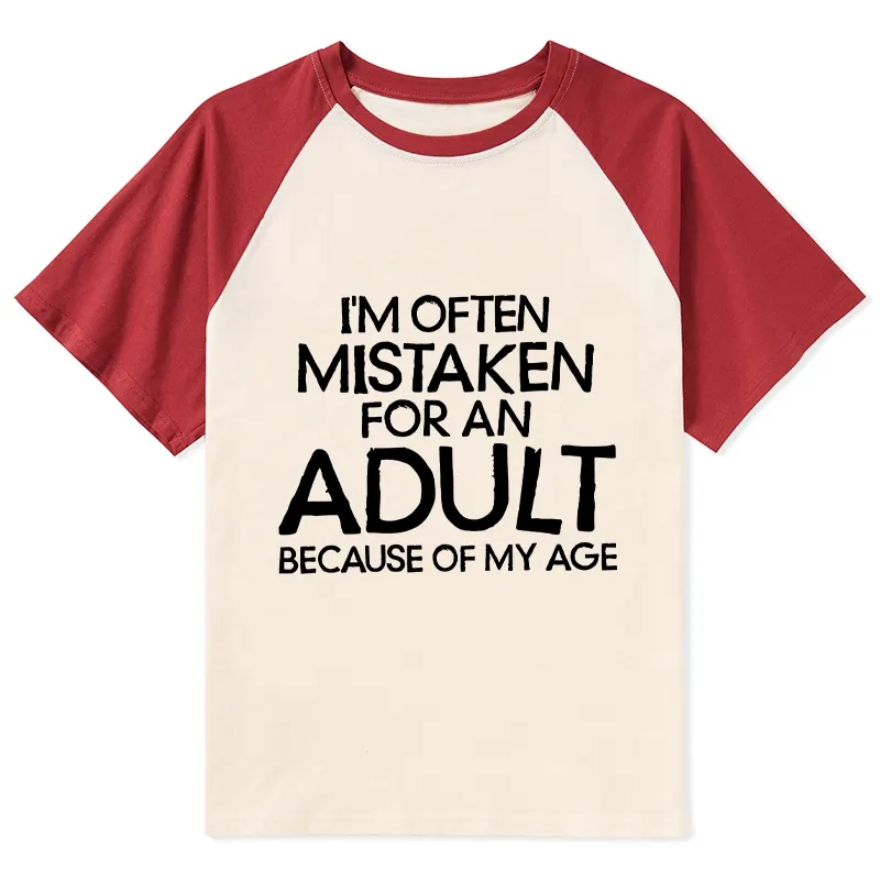 Tokyo-Tiger Old In Age But Young At Heart Raglan T-shirt