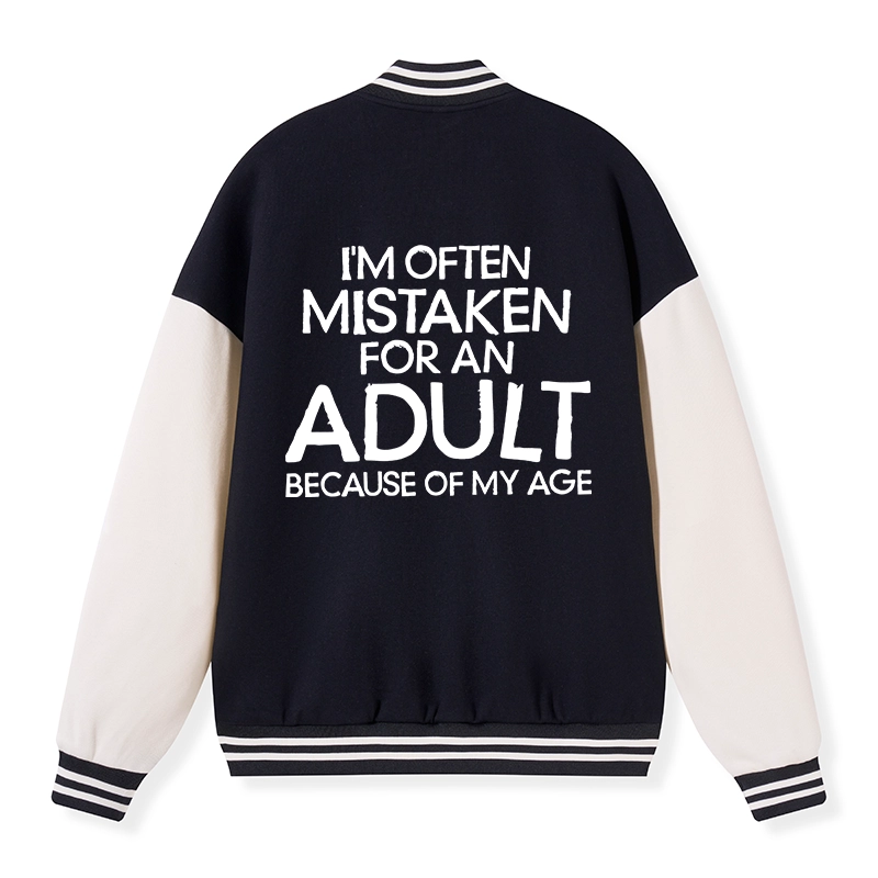 Tokyo-Tiger Old In Age But Young At Heart Embroidery Varsity Jacket