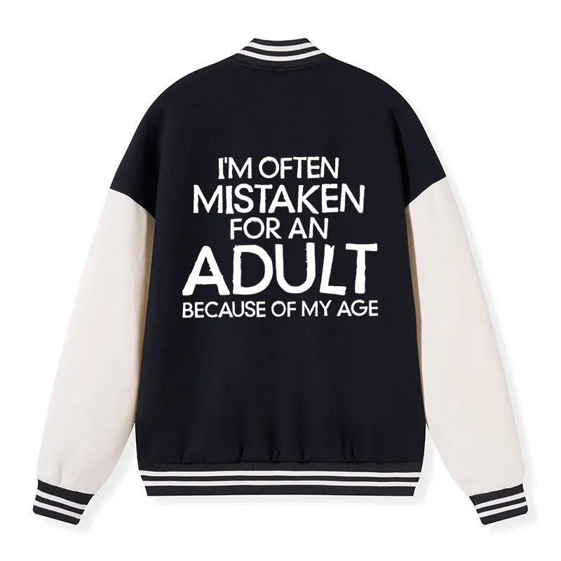 Tokyo-Tiger Old In Age But Young At Heart Embroidery Varsity Jacket