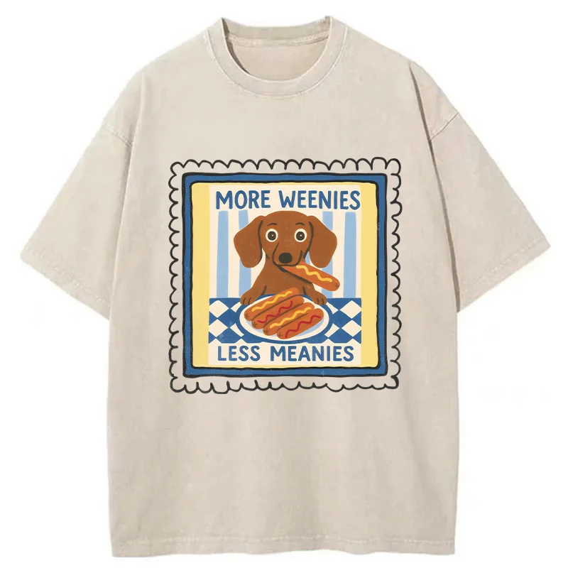 Tokyo-Tiger More Weenies Less Meanies Washed T-Shirt