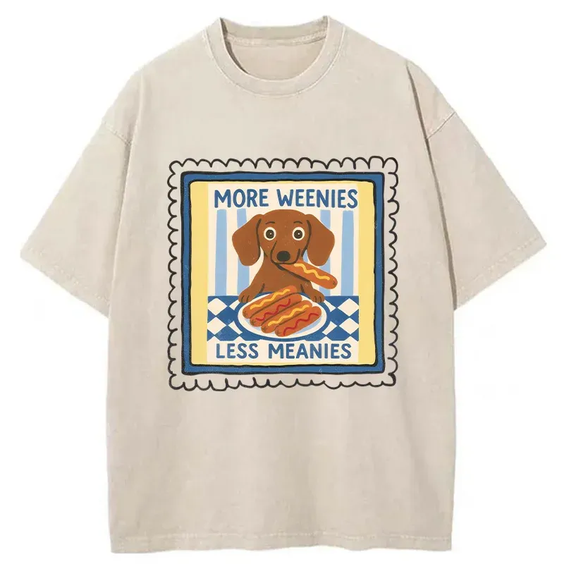 Tokyo-Tiger More Weenies Less Meanies Washed T-Shirt