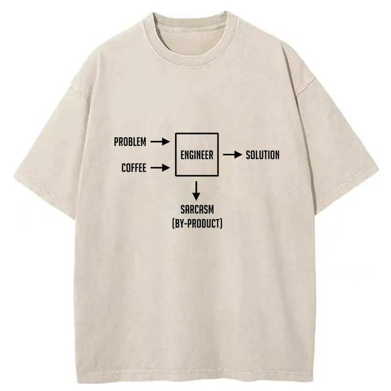 Tokyo-Tiger Producing Satirical Byproducts Washed T-Shirt